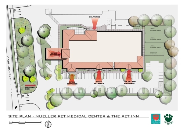 Mueller Pet Center Site Plan